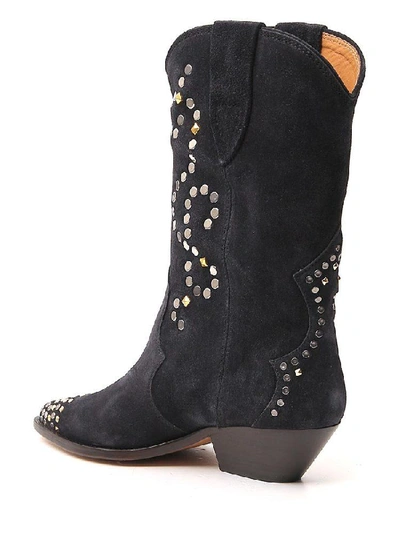 Shop Isabel Marant Duerto Texan Boots In Black