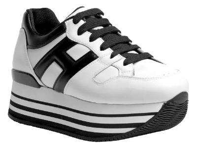 Hogan Maxi H222 Striped Sole Sneakers In White | ModeSens