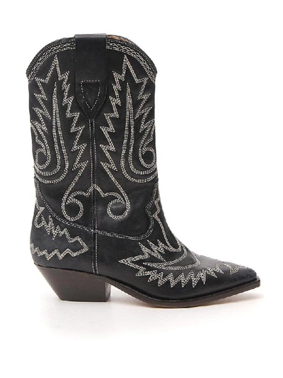 Shop Isabel Marant Duerto Boots In Black