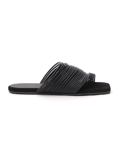 Shop Mm6 Maison Margiela Strappy Sandals In Black