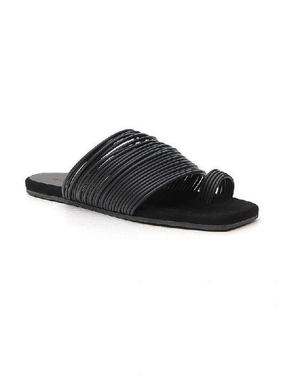 Shop Mm6 Maison Margiela Strappy Sandals In Black