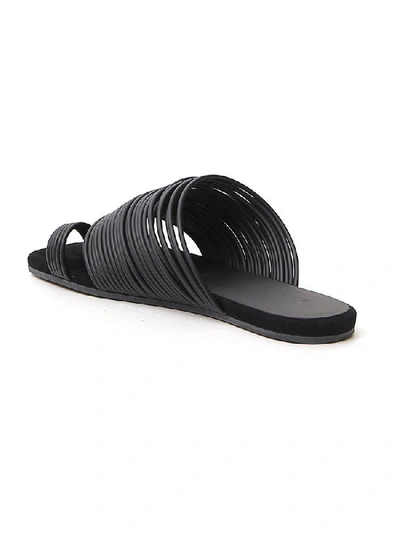 Shop Mm6 Maison Margiela Strappy Sandals In Black