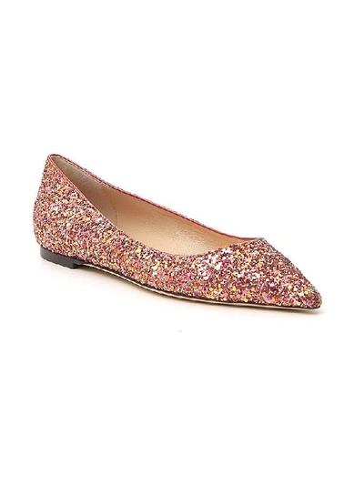 Shop Jimmy Choo Romy Flat Shoes In Pink