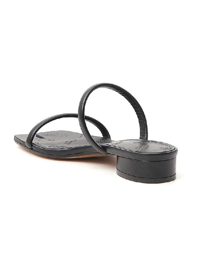 Shop Maison Margiela Strapped Tabi Toe Sandals In Black