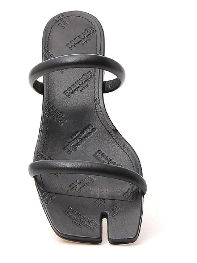 Shop Maison Margiela Strapped Tabi Toe Sandals In Black