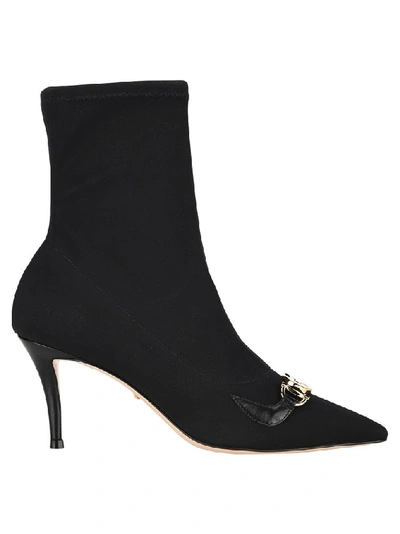 Shop Gucci Zumi Heeled Ankle Boots In Black