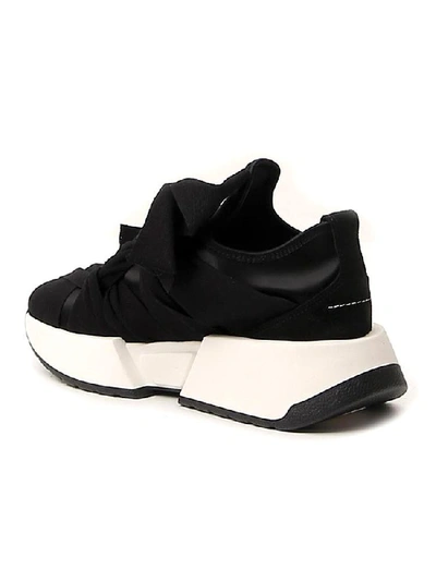 Shop Mm6 Maison Margiela Ribbon Lace In Black