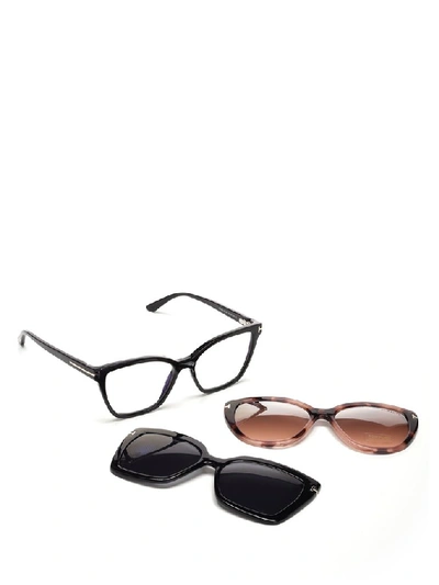 Shop Tom Ford Eyewear Cat In Black