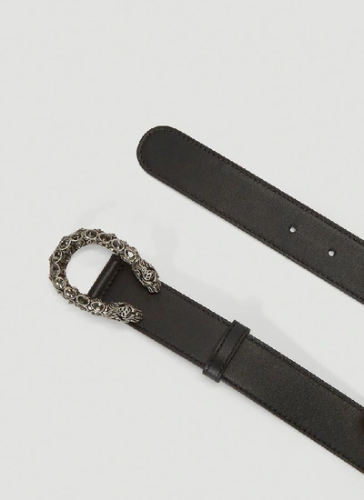 Shop Gucci Dionysus Belt In Black