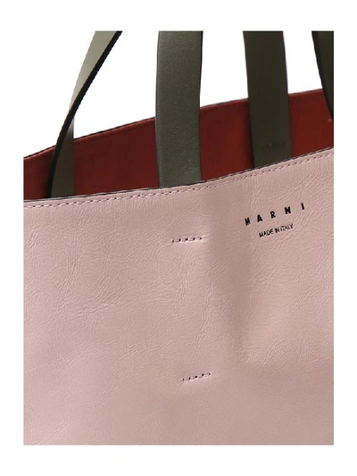 Shop Marni Museo Tote Bag In Pink