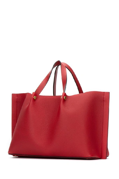 Shop Valentino Garavani Vlogo Escape Medium Shopper Bag In Red