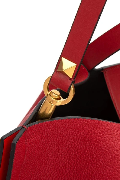 Shop Valentino Garavani Vlogo Escape Medium Shopper Bag In Red