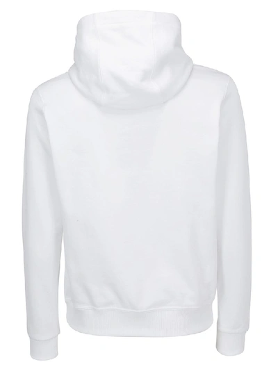 Shop Burberry Monogram Motif Hoodie In White