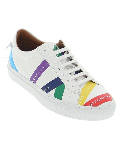Shop Givenchy Logo Tape Print Sneakers In Multi