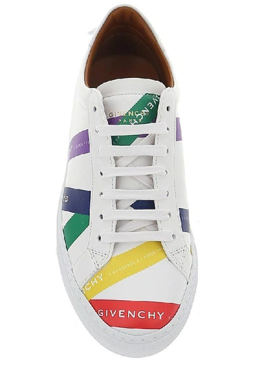 Shop Givenchy Logo Tape Print Sneakers In Multi