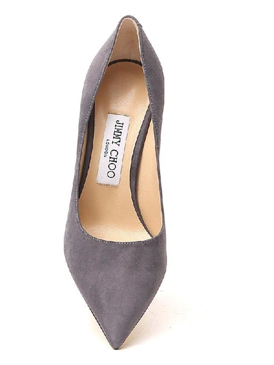 Shop Jimmy Choo Love 85 Pumps In Grey