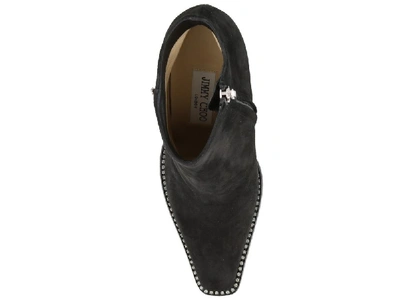 Shop Jimmy Choo Brecken 100 Ankle Boots In Black