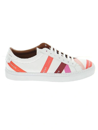 Shop Givenchy Logo Tape Print Sneakers In White
