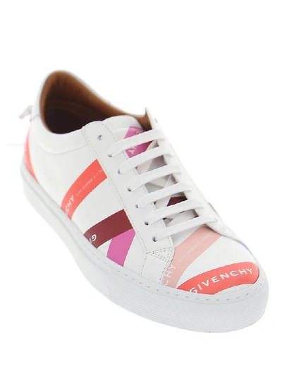 Shop Givenchy Logo Tape Print Sneakers In White