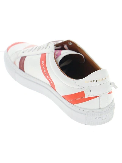 Shop Givenchy Logo Tape Print Sneakers In White