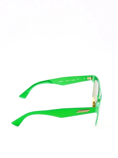 Shop Bottega Veneta Eyewear Wellington Sunglasses In Green