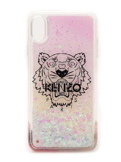 Shop Kenzo Tiger Logo Iphone Xs Max Case In Pink