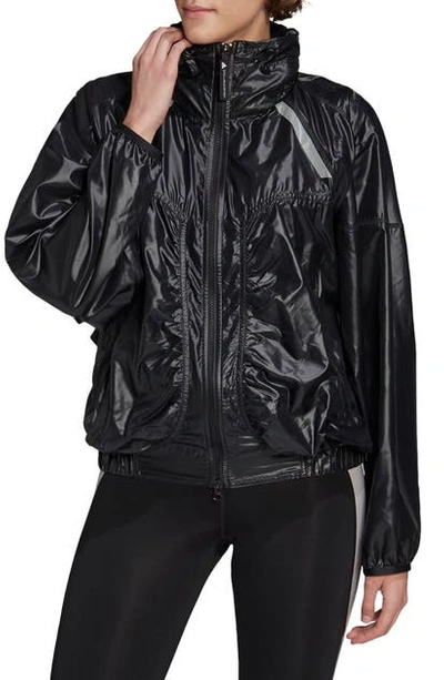 Shop Adidas By Stella Mccartney Water Repellent Jacket In Black