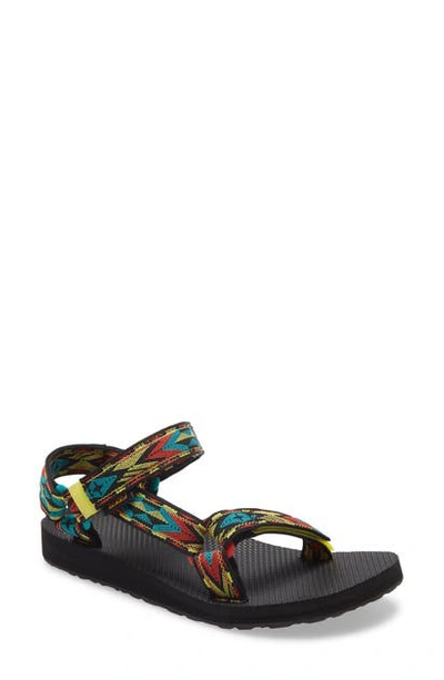 Shop Teva 'original Universal' Sandal In Double Diamond Aurora Fabric