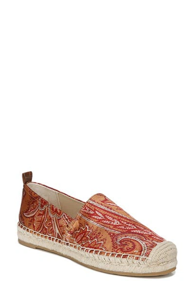 Shop Sam Edelman Khloe Espadrille Flat In Orange Multi Fabric