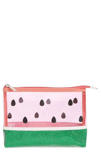 Shop Iscream Watermelon Cosmetic Bag In Pink