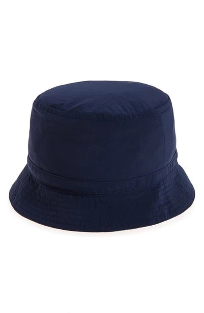 Shop Burberry Channing Reversible Bucket Hat In Indigo