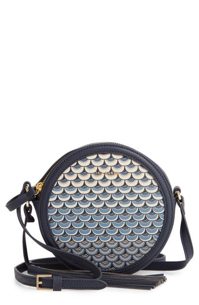 Ted Baker Betrice Masquerade Faux Leather Crossbody Bag In Navy