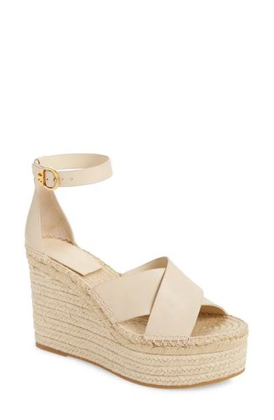 Tory Burch Selby Crisscross Wedge Platform Espadrilles In Dulce De Leche |  ModeSens