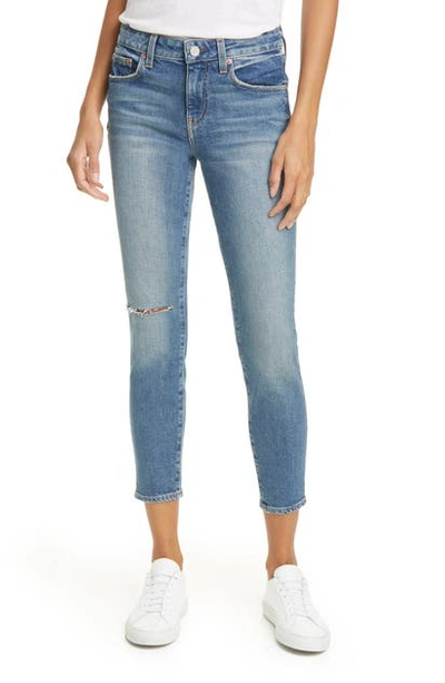 Shop Trave Sophie Ripped Slim Crop Jeans In Heartbreaker