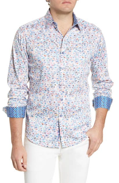 Shop Robert Graham Limitless Regular Fit Button-up Shirt In Multi