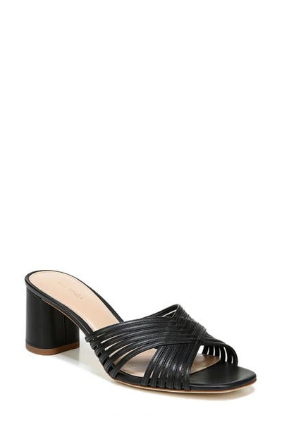 Shop Via Spiga Rafaela Slide Sandal In Black Leather