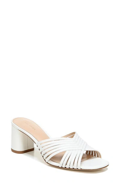 Shop Via Spiga Rafaela Slide Sandal In White Leather