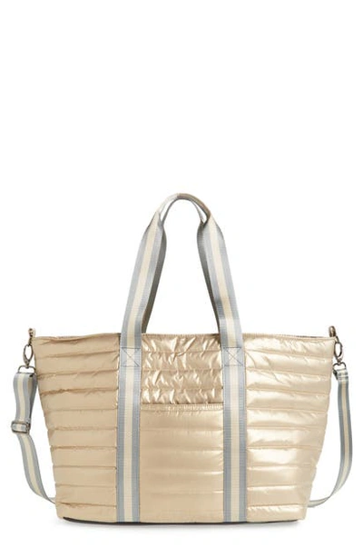 Shop Think Royln Wingman Tote Bag In Pearl Gold