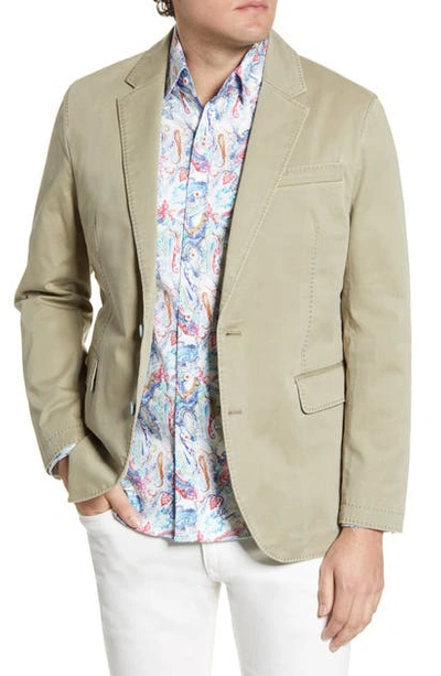 Shop Robert Graham Rally Washed Twill Sport Coat In Khaki