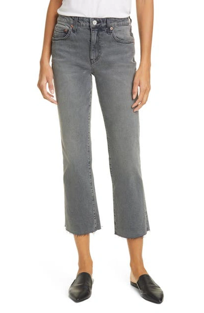 Shop Trave Colette High Waist Crop Flare Jeans In Touch Of Grey