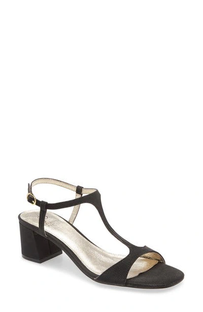 Shop Adrianna Papell Edie Sandal In Black Fabric