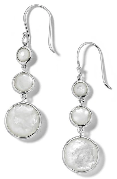 Shop Ippolita Lollipop Lollitini Drop Earrings In Silver/ Mother Of Pearl