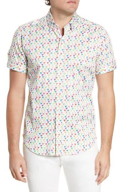 Shop Robert Graham Bryant Regular Fit Short Sleeve Button-up Shirt In Multi