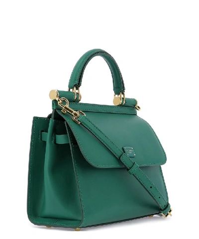 Shop Dolce & Gabbana Sicily 58 Tote Bag In Green
