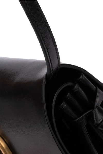 Shop Valentino V Logo Shoulder Bag In Black