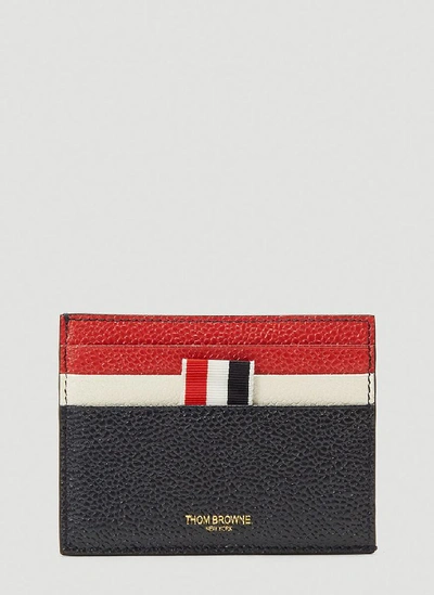 Shop Thom Browne Logo Card Holder In Multi