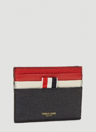 Shop Thom Browne Logo Card Holder In Multi