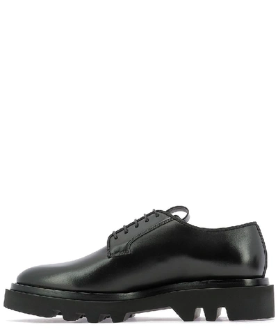 Shop Givenchy Combat Round Toe Derby Shoes In Black