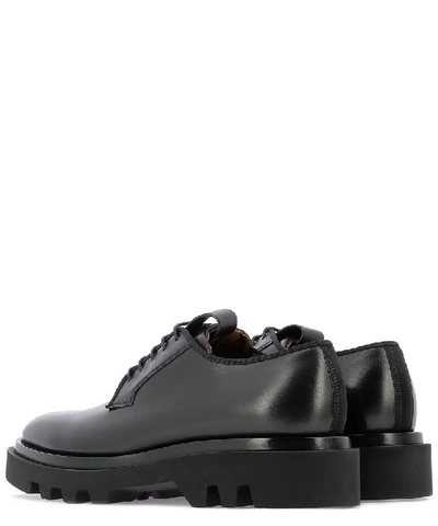 Shop Givenchy Combat Round Toe Derby Shoes In Black