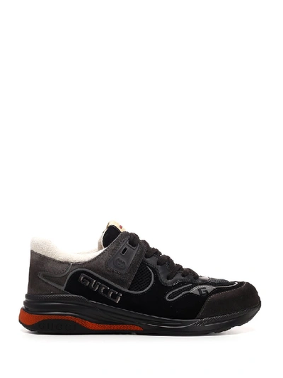 Shop Gucci Ultrapace Low-top Sneakers In Black